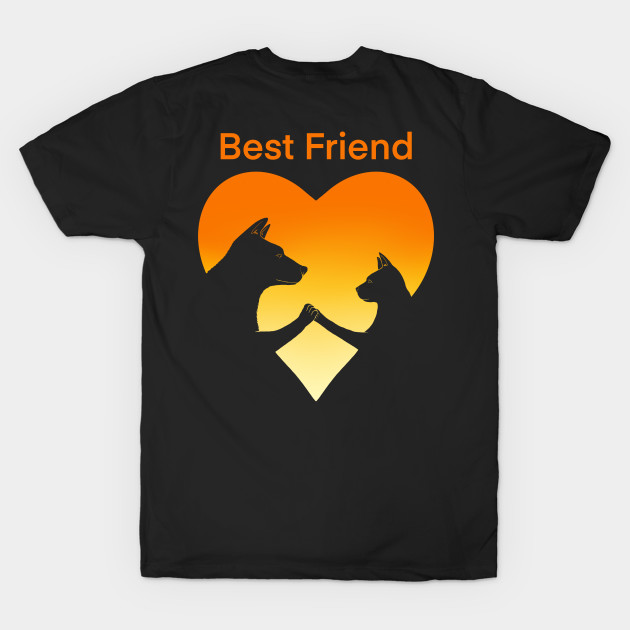 Dog an cat best friend love by Artardishop